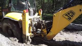 Бездорожье-как я на "ТАНКЕ" выручал ТРАКТОР JCB4CX#ч2