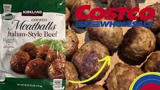 Kirkland Signature Cooked Meatballs Italian - Style Beef | Costco Frozen Meatballs