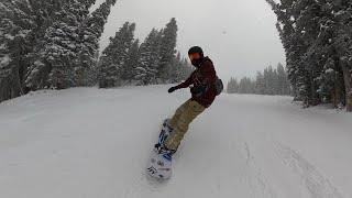 Spending the Day Snowboarding at Snowbird, Utah (Van Camping)
