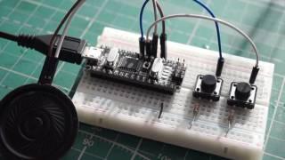 Простейший звонок на Arduino с двумя мелодиями