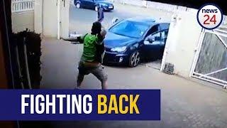 WATCH | Man thwarts would be hijackers by hurling stapler