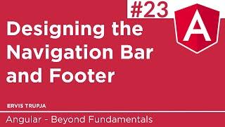 23. Designing the Navigation Bar and Footer