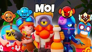 J’AFFRONTE des JOUEURS de CHAQUE RANG sur BRAWL STARS !