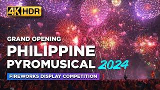 Philippine PYROMUSICAL 2024 | The Grandest FIREWORKS Competition at SM MOA Pasay【4K HDR】