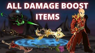 AQW ALL DAMAGE BOOST ITEMS ABOVE +15% 2021