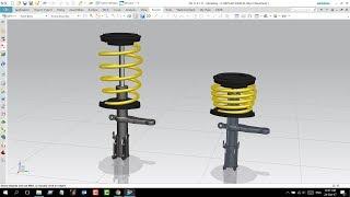 How to create dynamic spring by NX11 Deformable part.