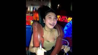 Part 2  Sling shot ride Hot Girl oops Moment #shorts #short #funny #slingshotchallenge #slingshot