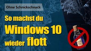 Windows 10 Performance optimieren | Tutorial | Aufschnur