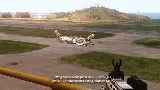 AI planes decide to dance rather take off the airfield...