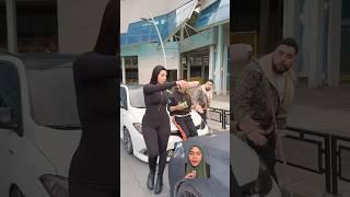 DILARANG DUDUK️CEWEK INI JADI SIRAM MOBIL ️#shorts