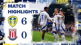 Highlights | Leeds United 6-0 Stoke City | JOEL PIROE SCORES FOUR FT. 20-MINUTE HAT-TRICK!