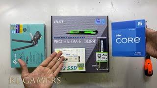 intel Core i5 12400 msi PRO H610M-E DDR4 AGI SSD TP LINK AX3000 Home PC Build 2024