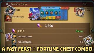 "New Fast Feast Pack – Best Hero Medals Deal! | Lords Mobile Fortune Chest Opening"