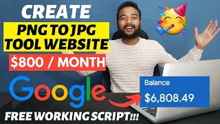 Create PNG to JPG Tool Website (FULL WORKING SCRIPT) & Earn $800 Monthly without Writing Articles