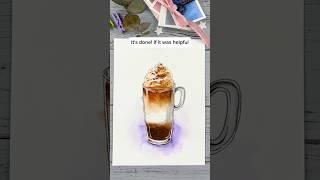 How to Draw a Сup of Сoffee️ | Tutorial for Watercolor Sketching Beginners #drawingtutorial