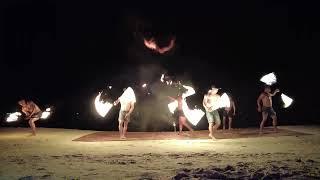 Fire show at ko SAMUI rayong THAILAND - December2022