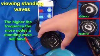 viewing standing waves with salt a science with bobert video short