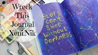 Wreck This Journal//УНИЧТОЖЬ МЕНЯ#2// Новые развороты + МК как сделать резинку блокноту//XENI.NIK