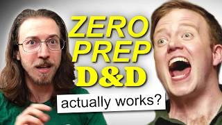 I ran D&D with NO PREP… and my players loved it??