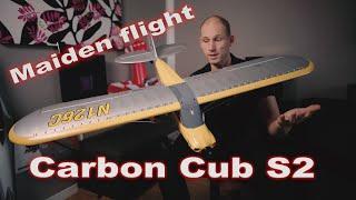 Hobbyzone Carbon Cub S2 maiden flight