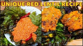 UNIQUE RECIPE WITH RED LENTILS (VERY DELICIOUS) | Musur Daler Paturi