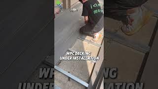 wpc decking installation  #compositedecking #wpc #wpvc #outdoordecking