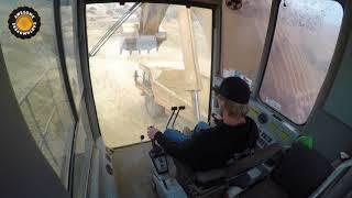 Cat 5130B Excavator In Cab View.