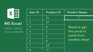 Excel Lookup Value from Another Column (in another sheet) with an Exact Match