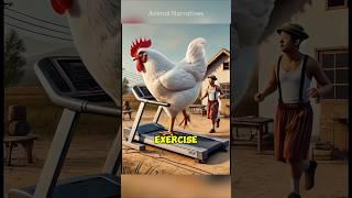 This Giant Chicken Did Something Unbelievable!  #chicken #shorts #ai #story