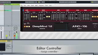 DeepMind 12 -Juno 106 Overlay Midi Editor