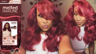 *NEW* THE PERFECT FALL WIG UNDER $40!?  OUTRE MELTED HAIRLINE DEEP BURGUNDY “SHELBY” REVIEW