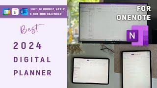 Best OneNote Digital Planner for Windows, Mac, iPad & Android | 2024 Planner setup