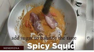 ️SPICY Squid  SOTONG Recipe / Ganito gawin mo sa PUSIT ang sarap promise #squidcooking #pusit