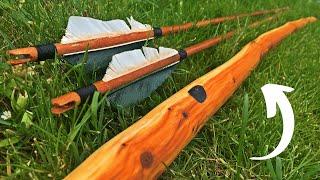 A Yew Longbow in Action (45 Yards Shooting)