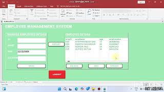Ms Access Database and VBA --Employee Management System (CRUD Operations)