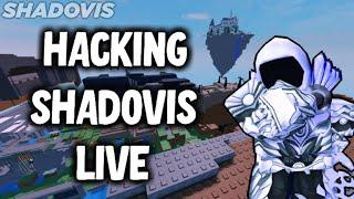  Roblox Shadovis Hacking / Cheating - Live Lets Play