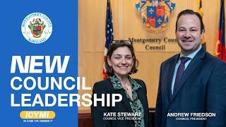 New Council Leadership, Montgomery County Council, Maryland