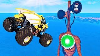 Cars vs Siren Head Portal | BeamNG Drive