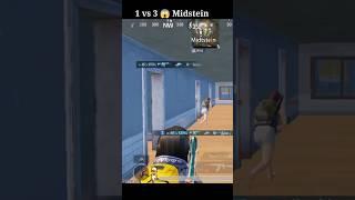 1 vs 3  midstein #livik #livikgameplay #shorts #bgmi #pubg #instatrending #bgmiunbanofficalnews