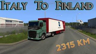 Volvo FH Classic | Long Delivery Ep 2 | Italy to Finland | Euro Truck Simulator 2 | Logitech G29