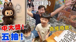 5抽直接帶回家ZIMOMO大首領 爆賺的一天｜泡泡瑪特一番賞【Bobo TV】@xun3775