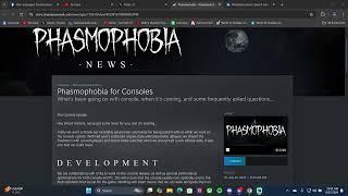 Finally A Phasmophobia Console Update #phasmophobiaupdate #phasmophobiagame #phasmophobia