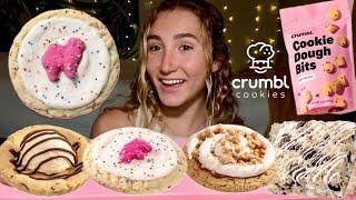 ASMR CRUMBL COOKIES mukbang & review | soft eating, crispy crunchy, mouth sounds, whispers