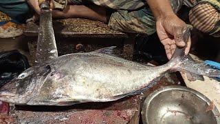 Fish Cutting Mastery: Incredible Big Fish Cutting Skills in Bangladesh