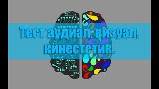 Диагностика доминирующей перцептивной модальности (Тест на восприятие: аудиал, визуал, кинестетик).