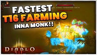 Diablo 3 FASTEST T16 FARMING INNA'S MONK BUILD GUIDE! (Season 27)