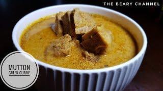 Mutton green curry - Mangalorean Beary recipe