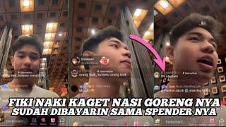 FIKI NAKI KAGET,TERNYATA MAKANAN NYA SUDAH DI BAYARIN SAMA SPENDER NYA 