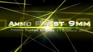 Ammo Quest 9mm: Federal Hi-Shok 115gr test in ClearBallistics and ballistics gel