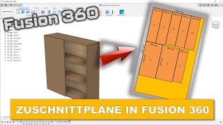 Plattenzuschnitt mit Fusion360 superschnell planen und umsetzen